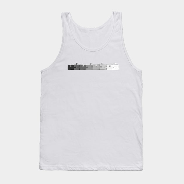 Greyscale Puzzle Tank Top by traditionation